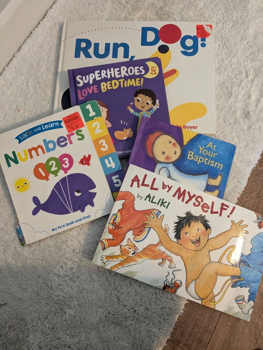 5 Children's Board Book Bundle - Assorted Colors